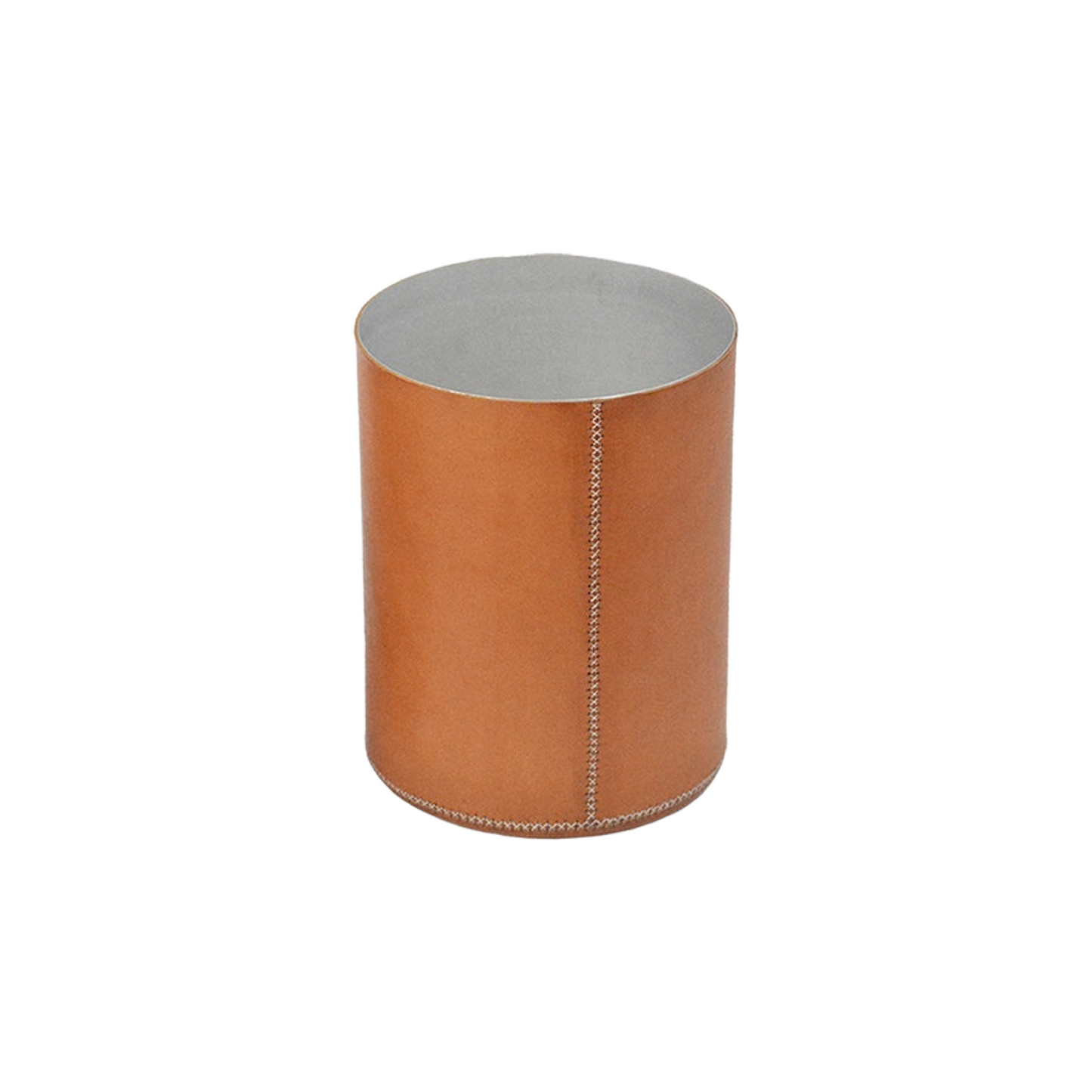 Metal Wastebasket - Natural