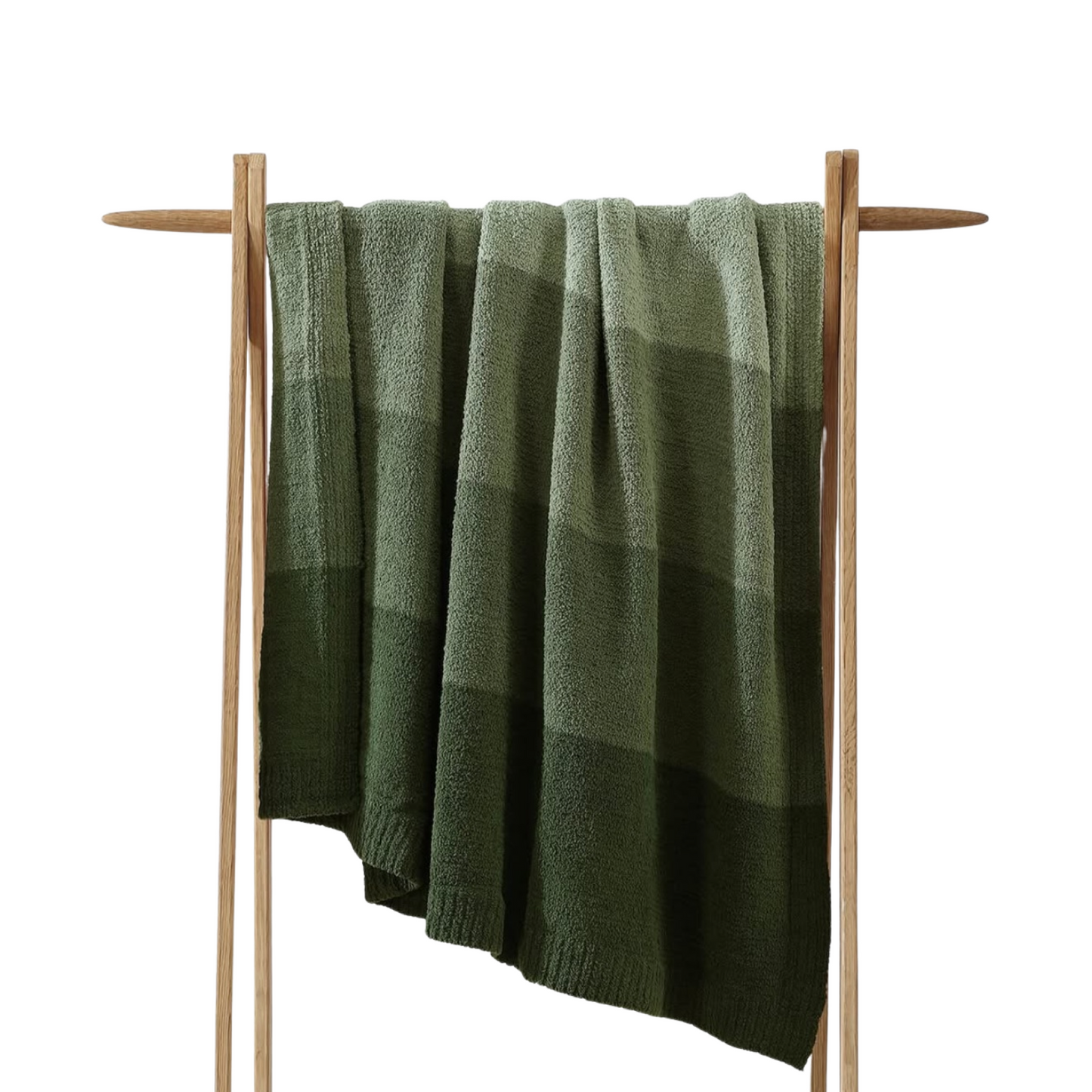 Ombre Lightweight Throw - Moss