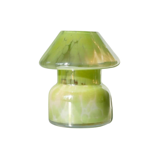 Mushroom Candle Lamp - Pastel Lime