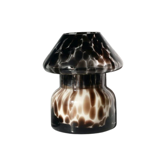 Mushroom Candle Lamp - Black