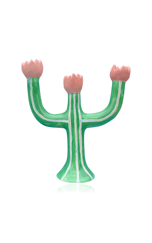Tulip Candle Holder - Green