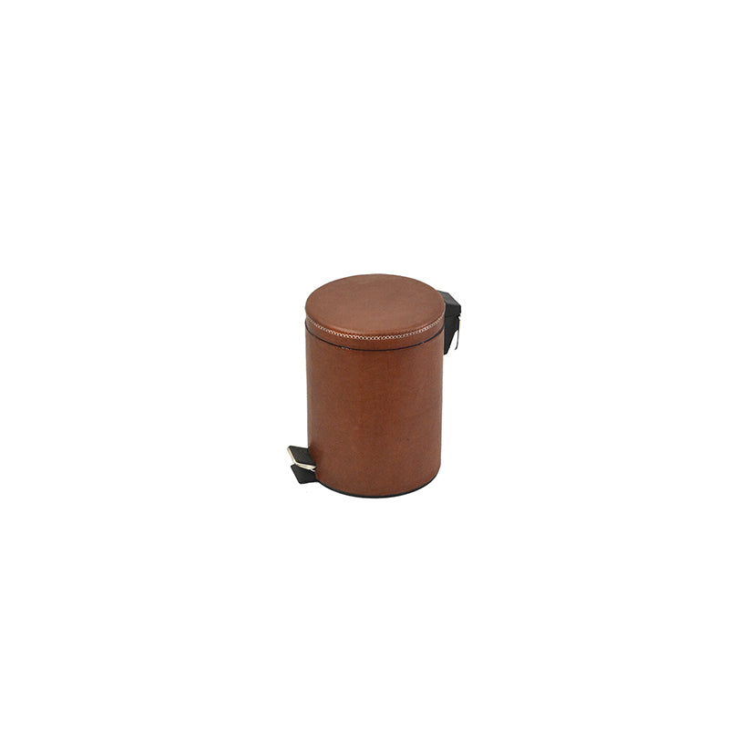 Small Bin with Pedal - Brown