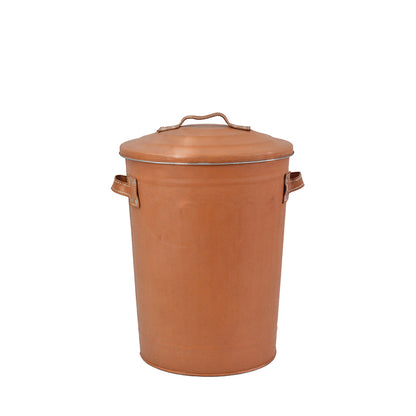 Wastebasket With Lid - Natural